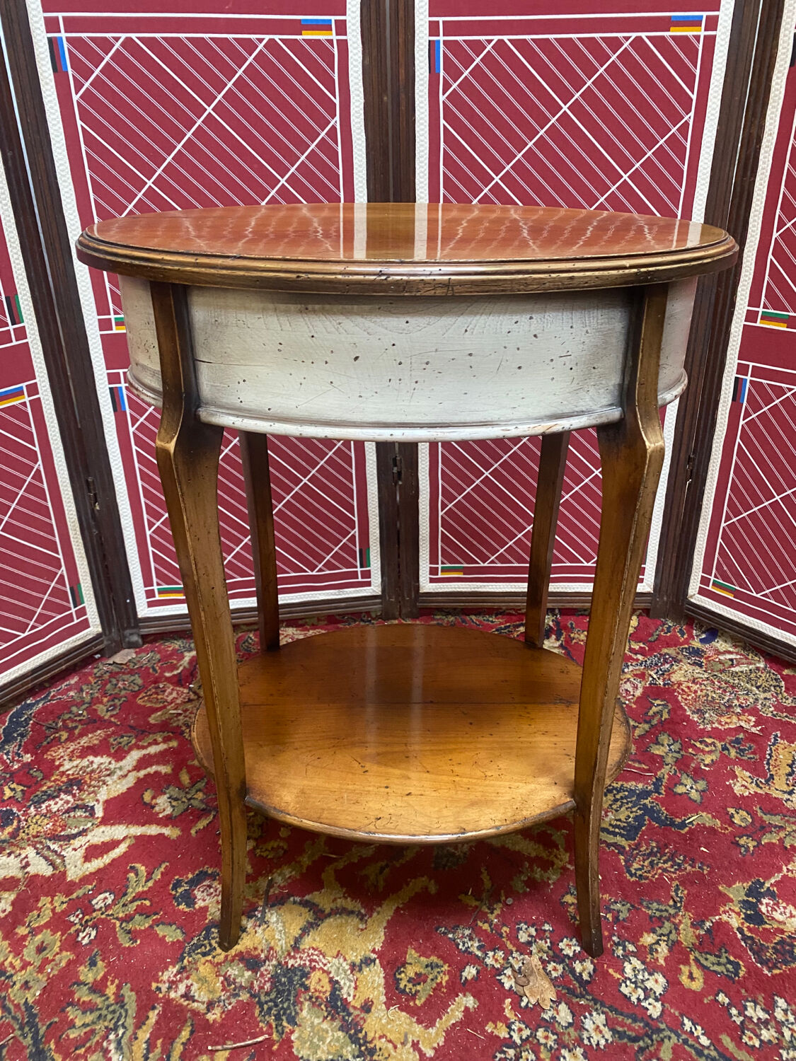 Louis XV style pedestal console, Shabby Chic