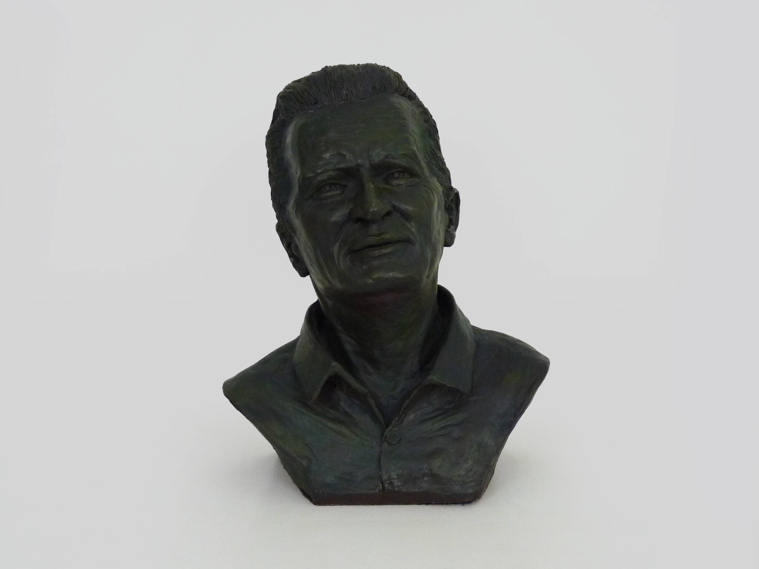 Bust of Marcel Pagnol in patinated terracotta by J.Pignol