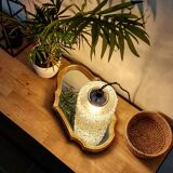 Vintage bubble glass lamp