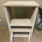 Vintage white wicker furniture