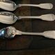 12 forks and 12 spoons.old .silver metal