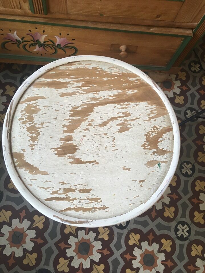 Bistro stool stamped C T C.