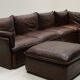 Large leather modular sofa, 1970s Germany