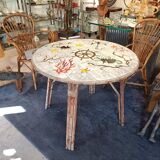 Audout Minet ceramic rattan table