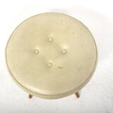 Scandinavian "tripod" stool in beechwood, Sweden, 1950