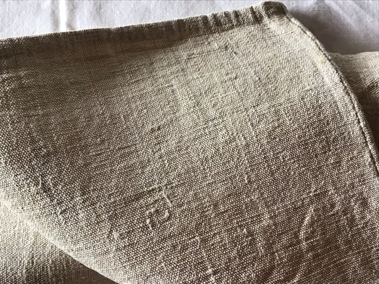 Large farm tablecloth 19th