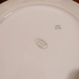 Art deco cake dish signed J. L'Avergne Limoges porcelain