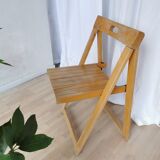 Vintage Trieste Folding Wooden Chair by Aldo Jacober, 1970s