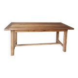 Solid wood farmhouse table