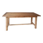 Solid wood farmhouse table
