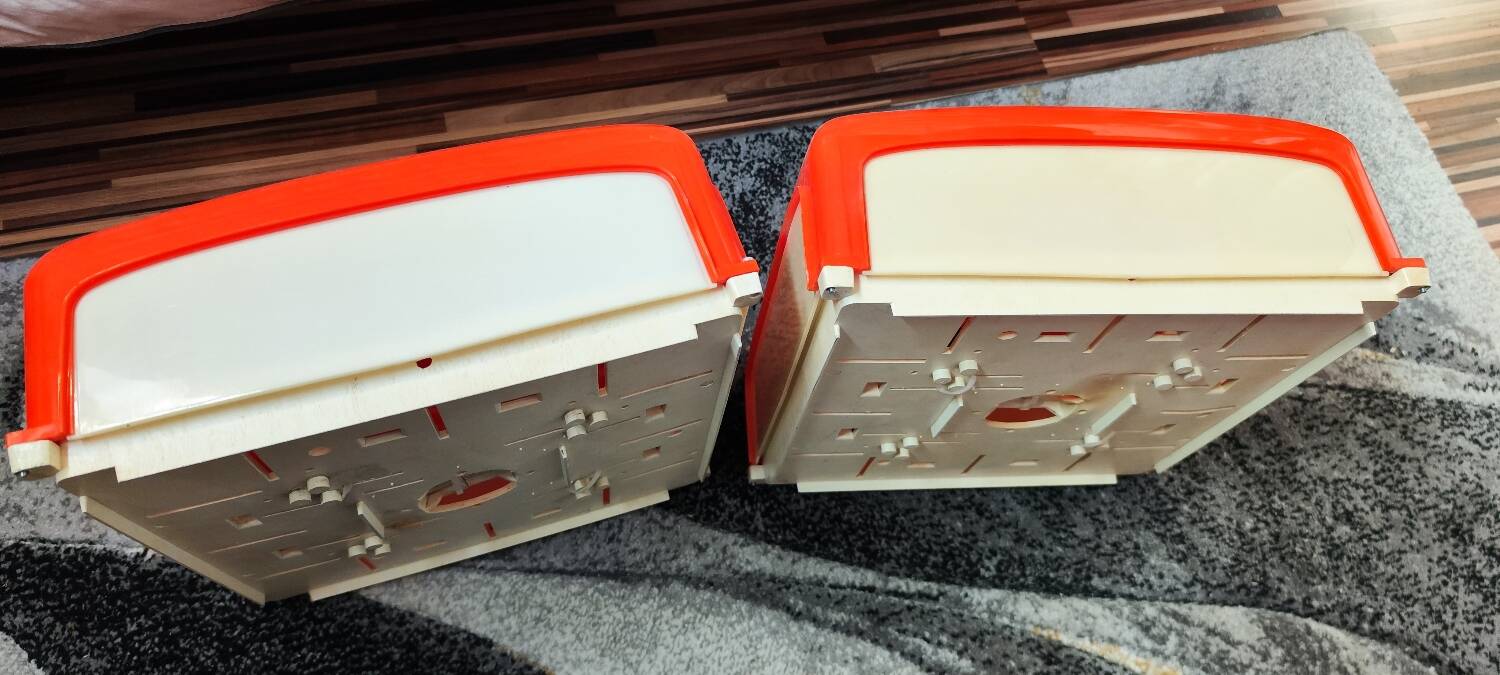 Artemide Space Age wall lights orange