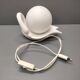 Ceramic swan lamp - Delfts Wit - 70s/80s - Netherlands