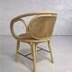 Rattan and cane armchair