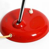 Original red Kaiser Idell metal table lamp model 6786 from the 1960s