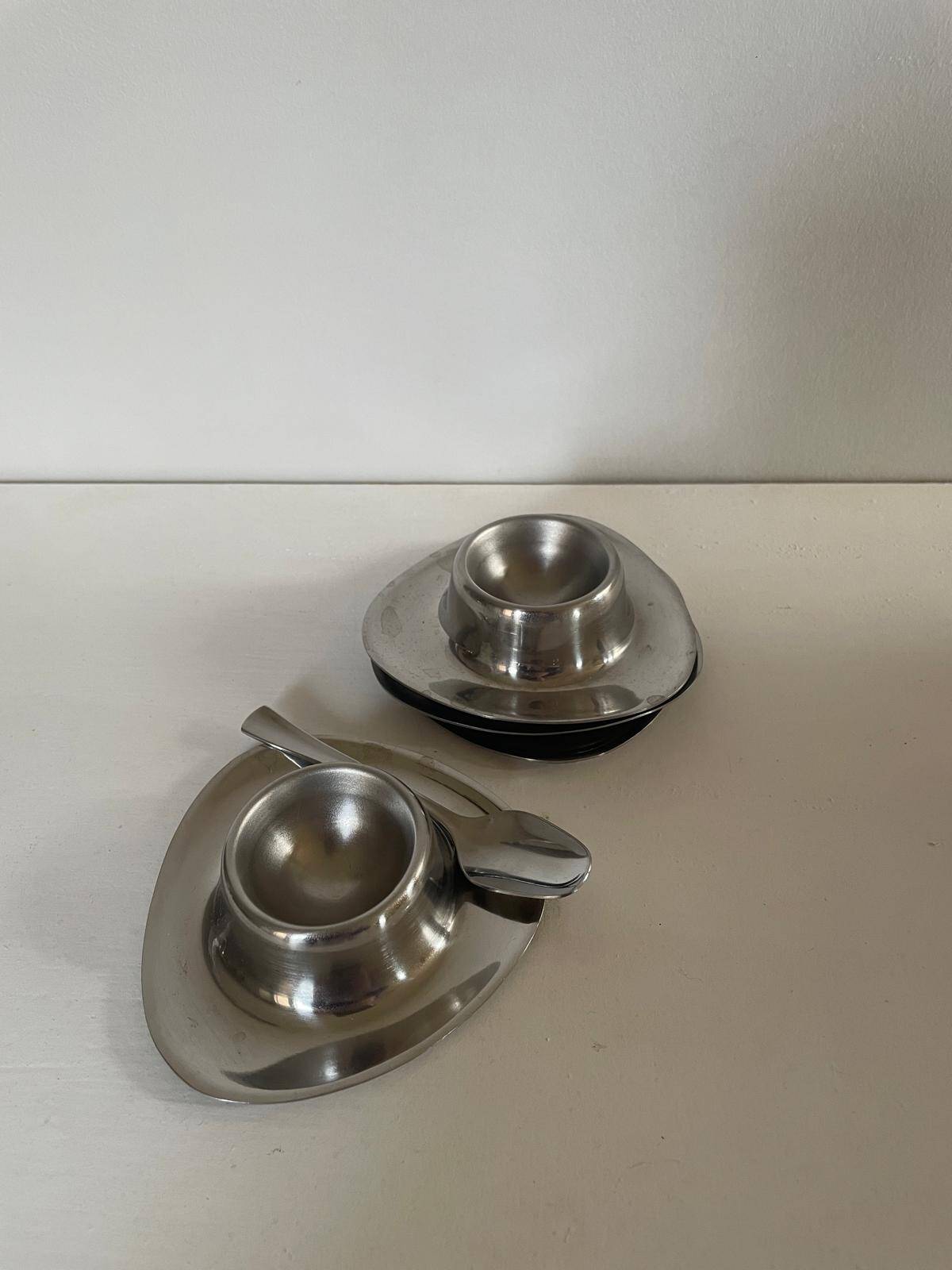 Stainless steel egg cups Guy Degrenne