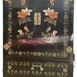 Lacquered Chinese wardrobe