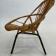 Fauteuil enfant vintage en rotin Rohe Noordwolde Design des années 1960