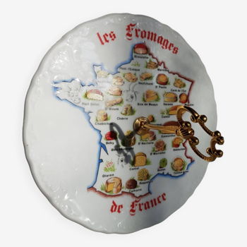 Plat de service à fromage en porcelaine de Limoges
