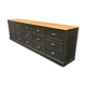 Former large craft furniture with 15 drawers