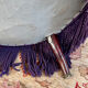 Small purple velvet tub chair