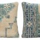 Set of 2 vintage Turkish cushion covers 51x51 cm