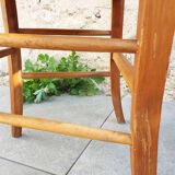 6 straw chairs