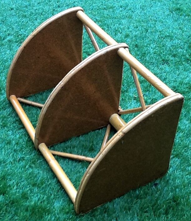70s Corner wall floor to hang / To lay Bamboo wood varnished ...