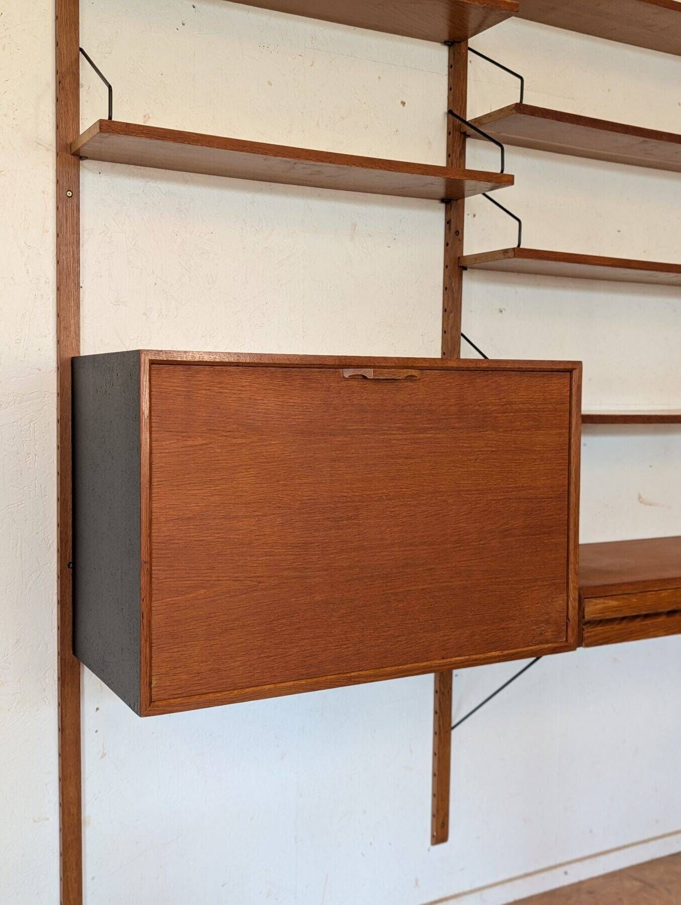 Teak wall unit by Poul Cadovius from the 1960s.