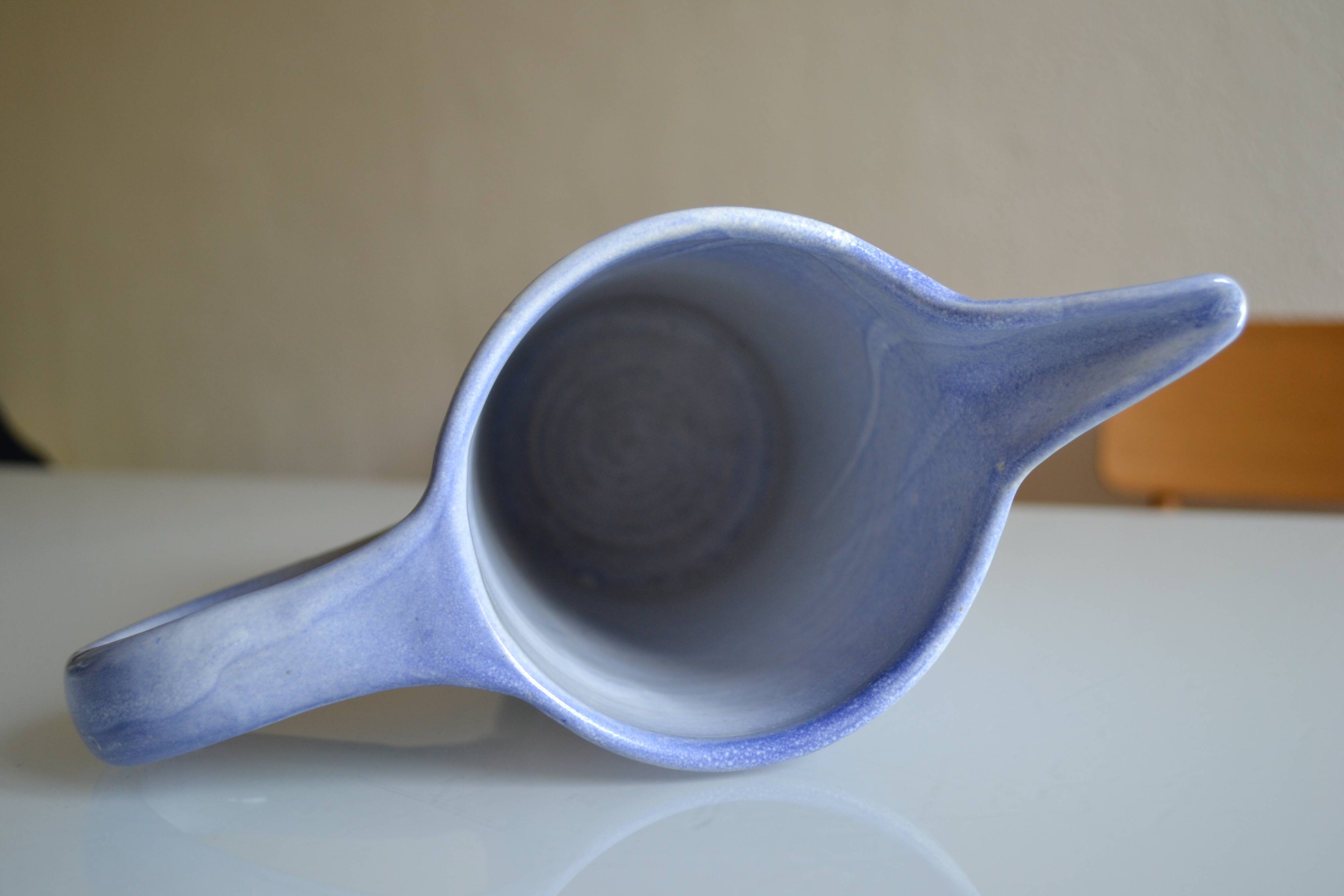 Ceramic vase pitcher signed