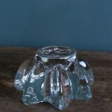 Star or flower candle holder in glass or crystal