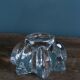 Star or flower candle holder in glass or crystal