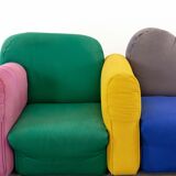 Cannaregio Modular Sofa with Footrest by Gaetano Pesce for Cassina, Italy 1986