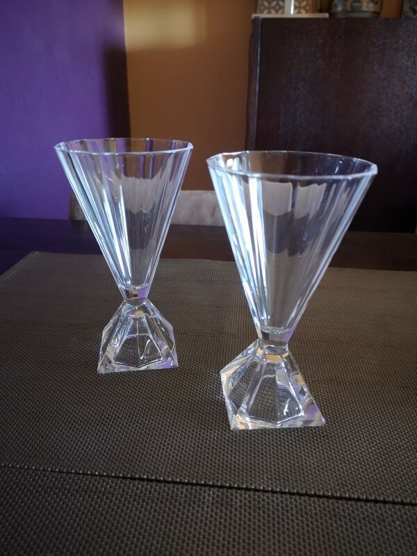 Coupe à champagne en cristal années 1920/1930