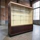 XL vintage wooden display cabinet / sideboard / wall cupboard