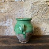 Green grease pot