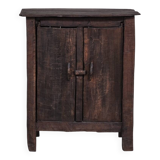 Antique Primitive Wooden Side Cabinet or Console