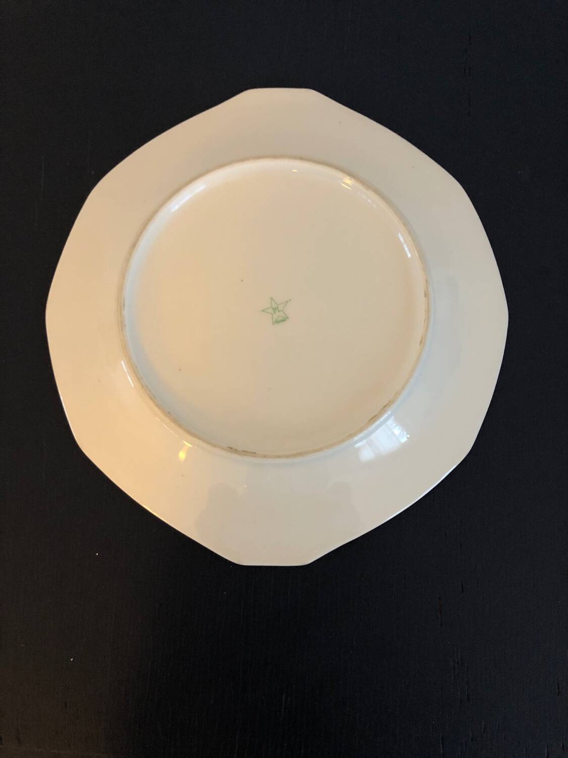 Vintage PL France porcelain dish with rose motifs