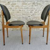 Paire de chaises Baumann, modèle Pégase