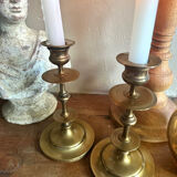 Pair of brass candlesticks