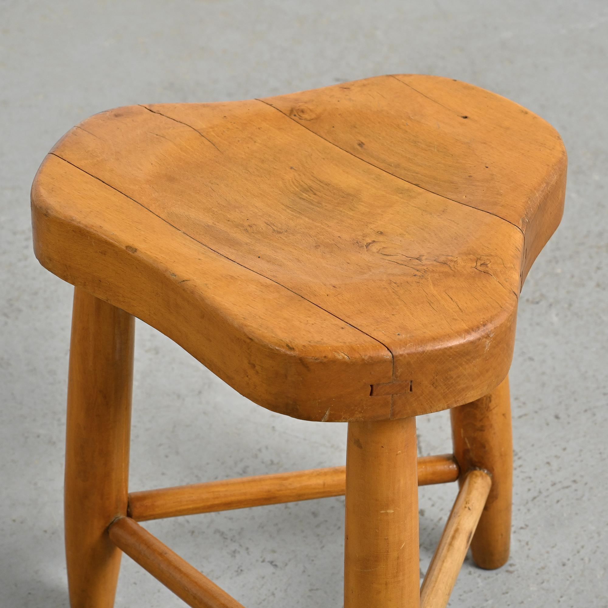 Free-form stool by Christian Durupt, around 1955.