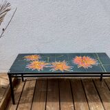 Coffee table with ceramic tile top