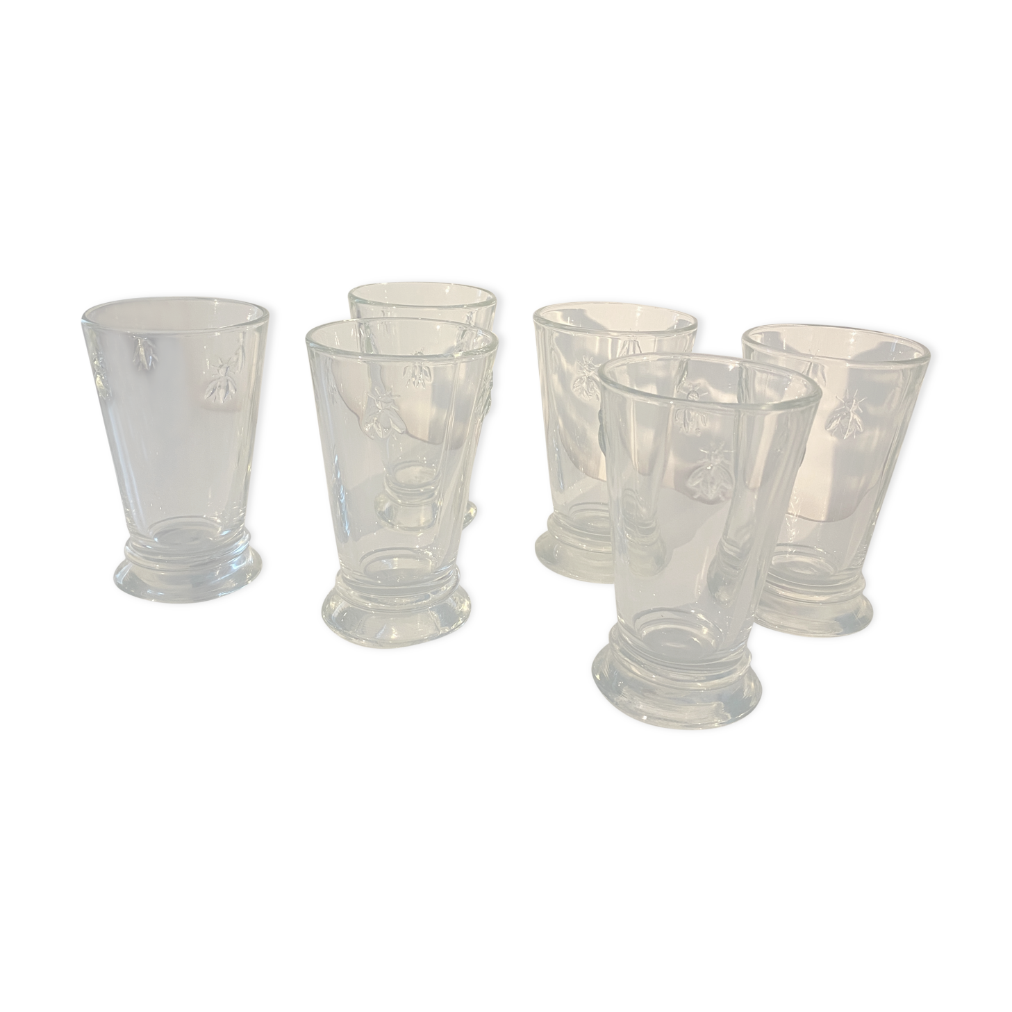 Set 6 verres à eau abeille Paris musée