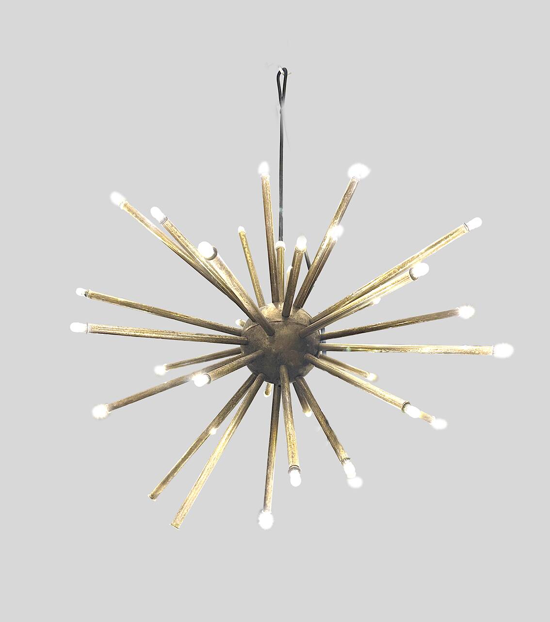 Sputnik Star pendel in Brass 32 arms  Diameter 55cm