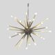 Pendel Sputnik Star en laiton 32 bras Diamètre 55 cm