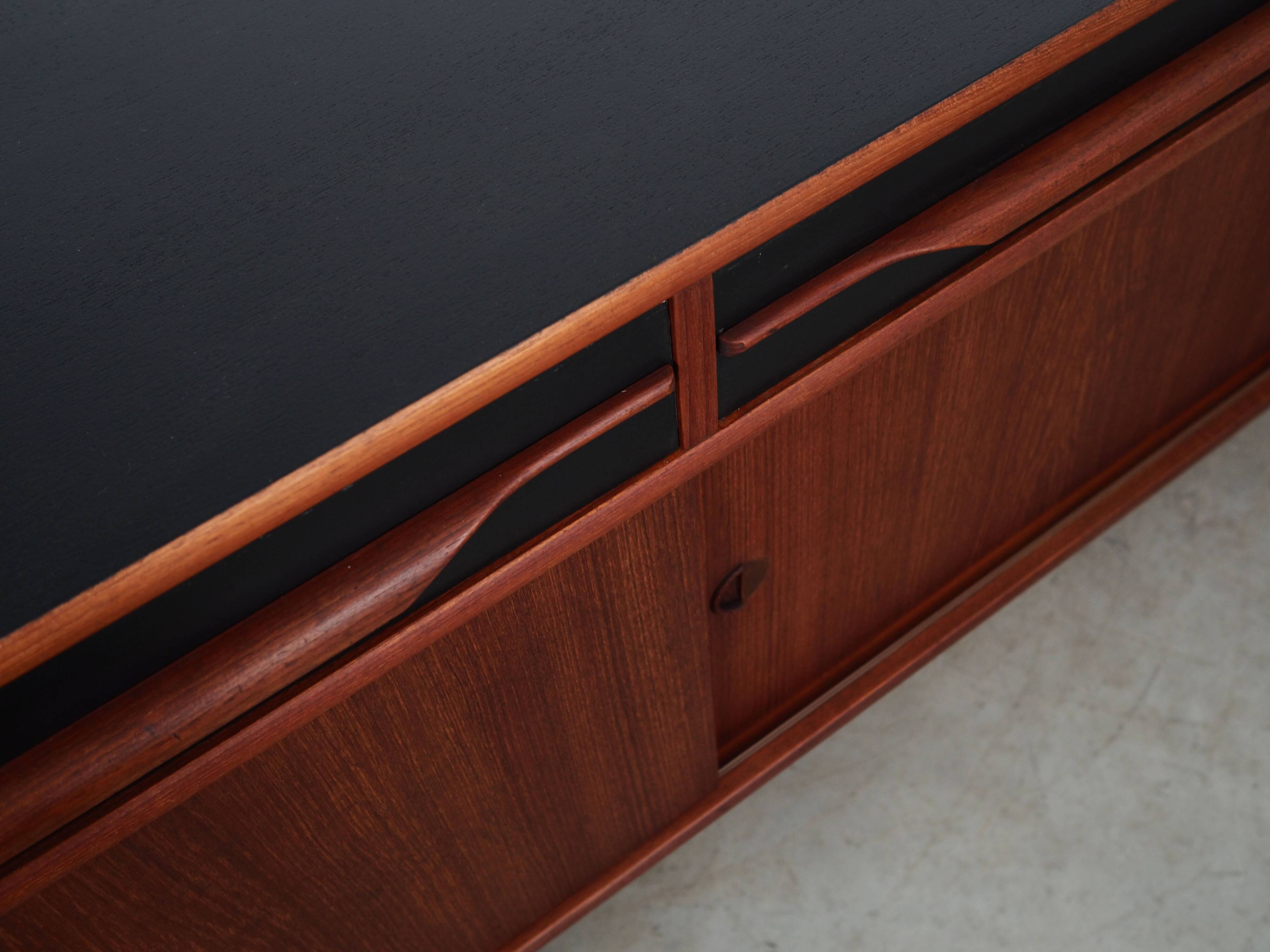 Teak sideboard, Danish design, 1970s, produced in Denmark