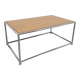 Table basse vintage style USM en mélaminé et métal chromé