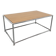 Table basse vintage style USM en mélaminé et métal chromé