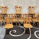 12 chaises bistrot en bois, 1970