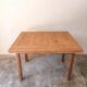 Extendable farmhouse table in solid oak, renovated.