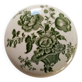 Bonbonnière or vintage jewellery box in Crown Devon earthenware, England.
